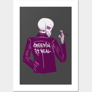 Creepin' It Real Skull Punk Posters and Art